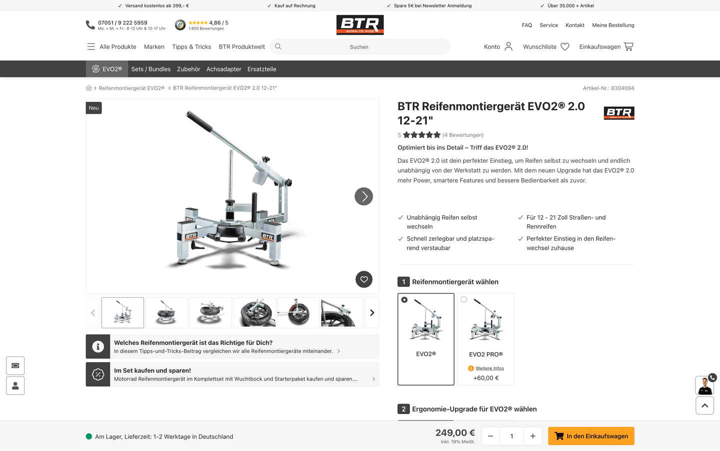 Versandkosten ins Ausland