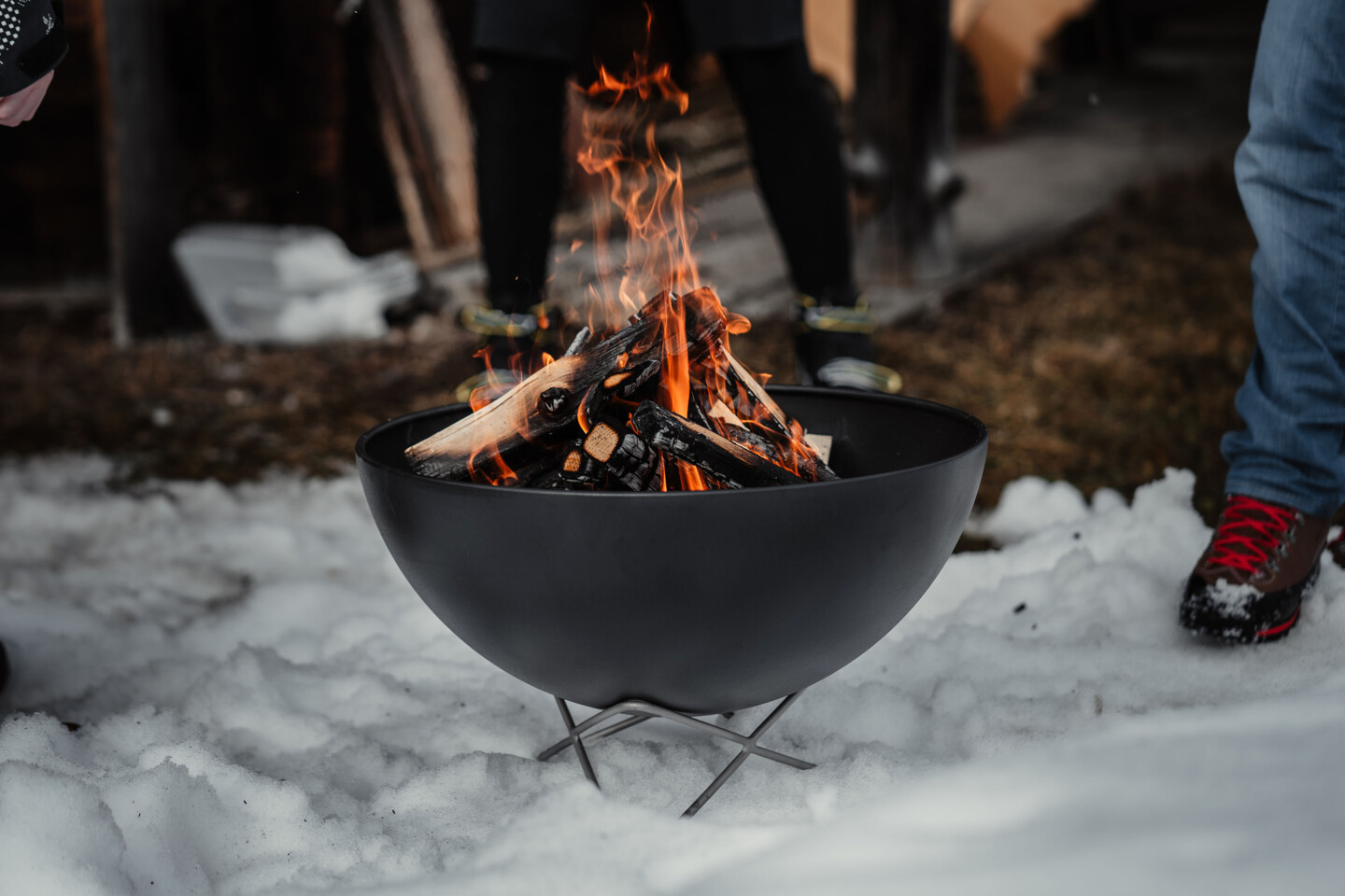 Grillen im Schnee mit Grills von höfats