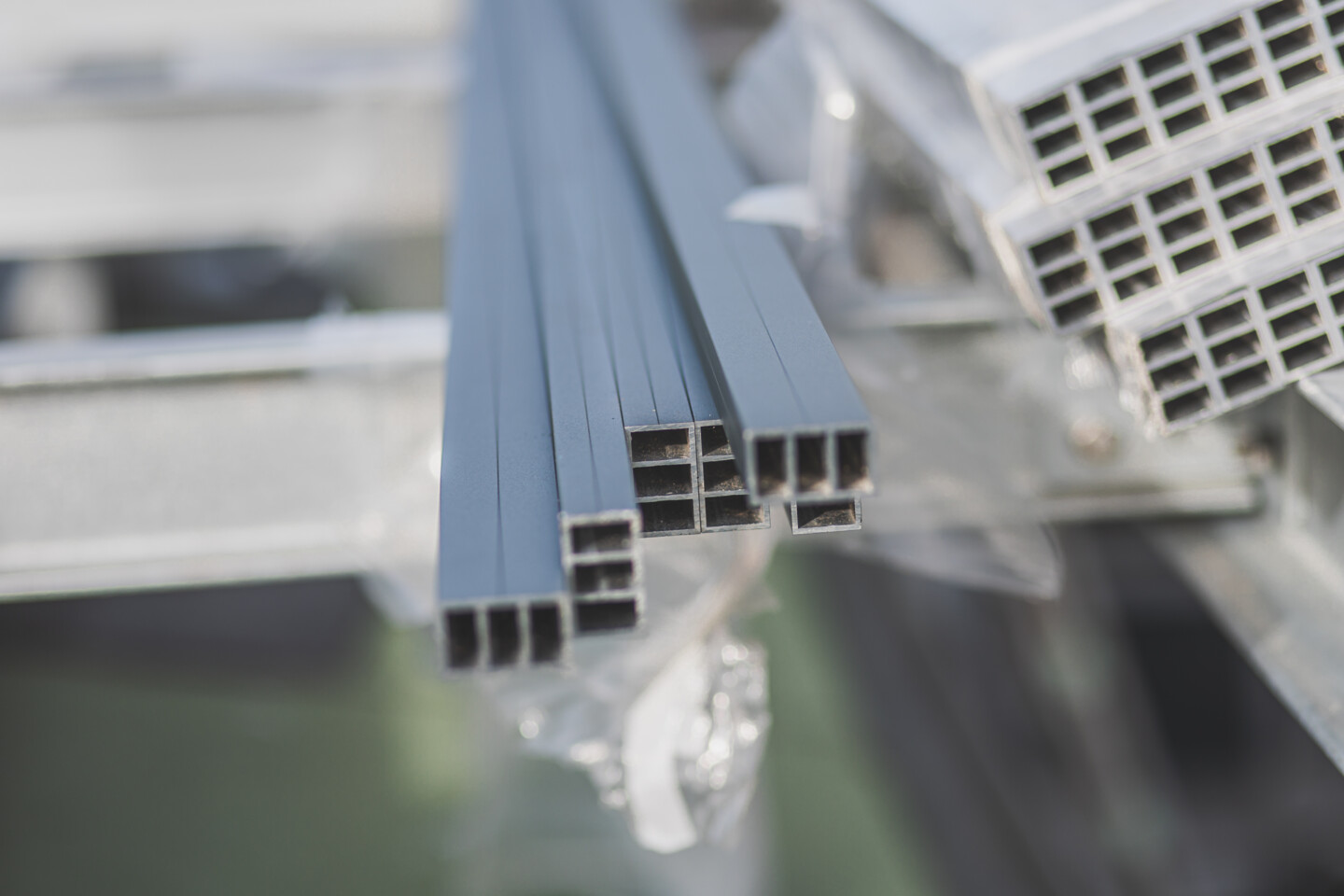 Terrassenkonstruktion aus Aluprofilen