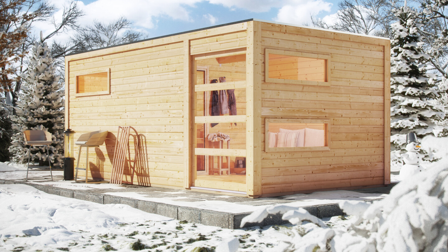 Karibu Gartensauna Saunahaus Hygge