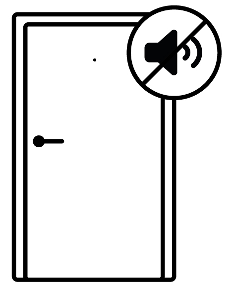 Der Schallschutz ist bei einer Tür zwischen Außen und Innen essentiell wichtig