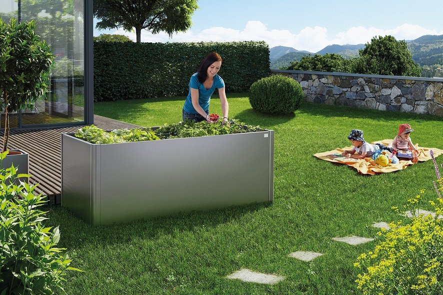 Metallhochbeet von Biohort: elegant, zeitlos, langlebig