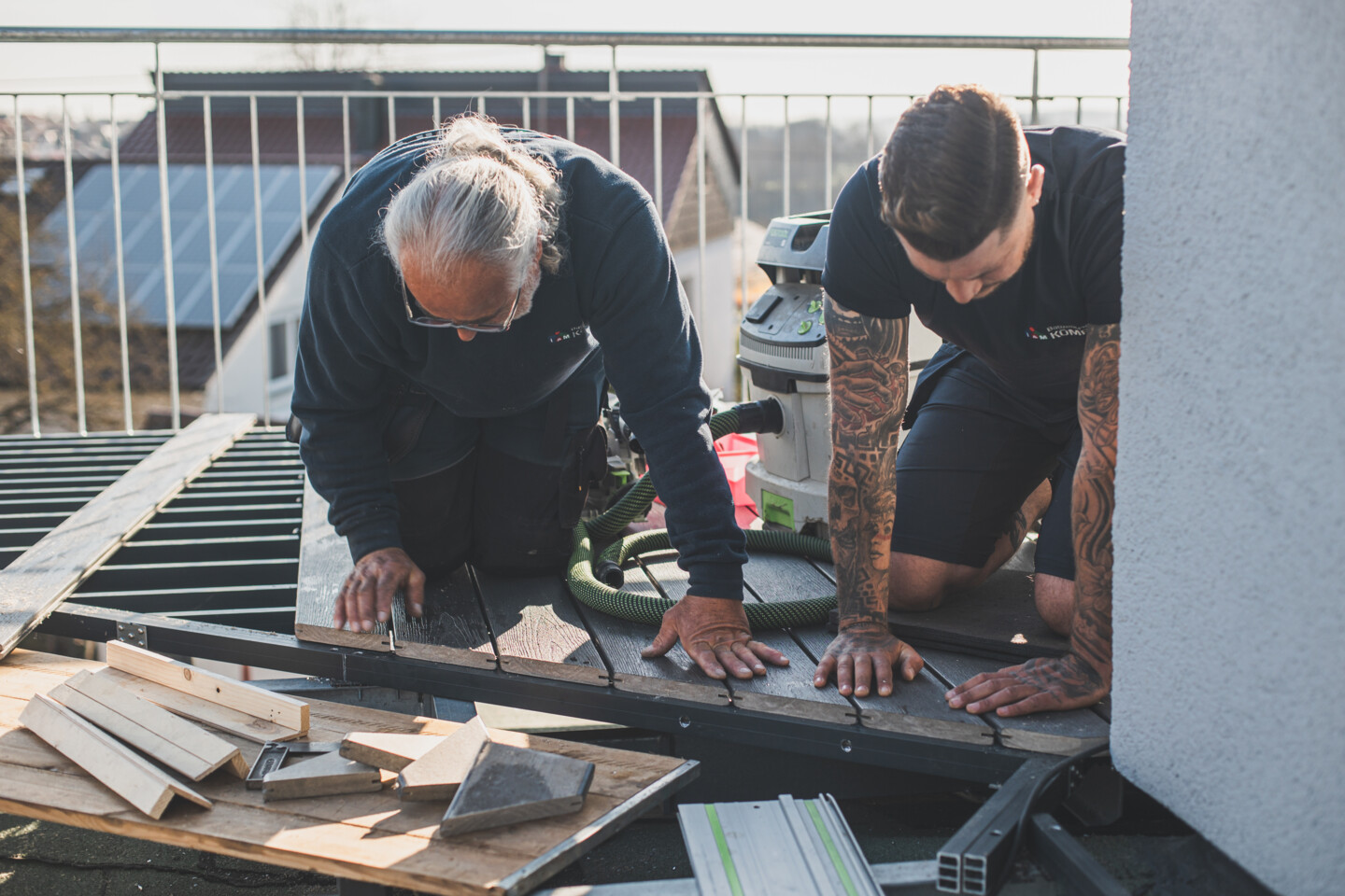 Terrassendielen zuschneiden