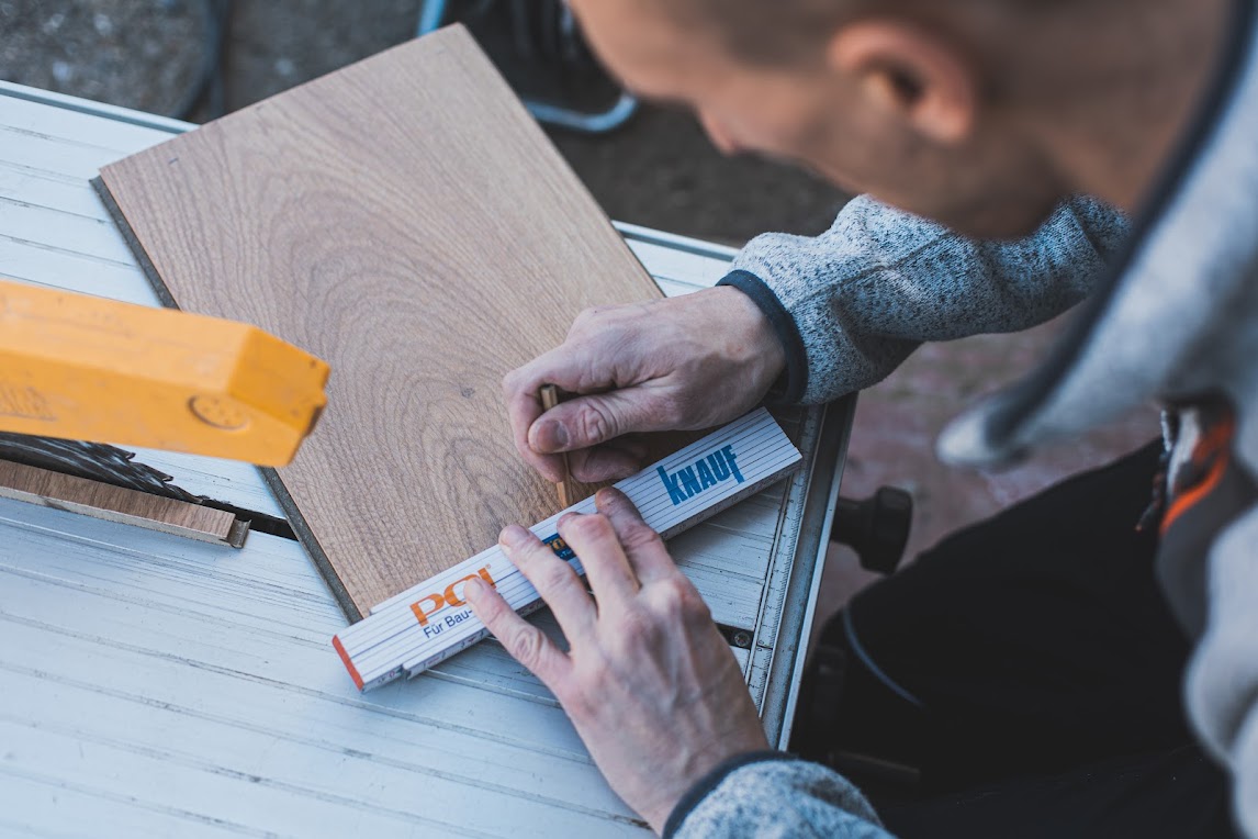 Einpassen der letzten Reihe
