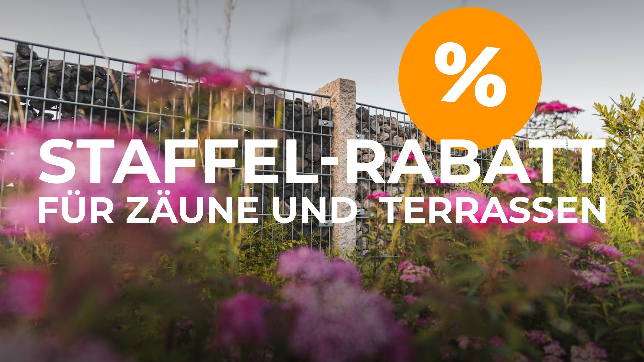 Staffelrabatt für Zaun & Terrasse