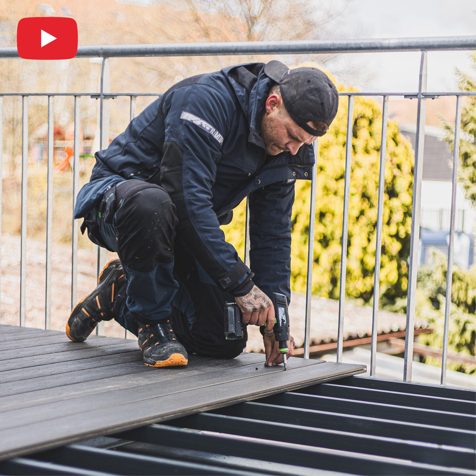 WPC-Dachterrasse - Montageanleitung