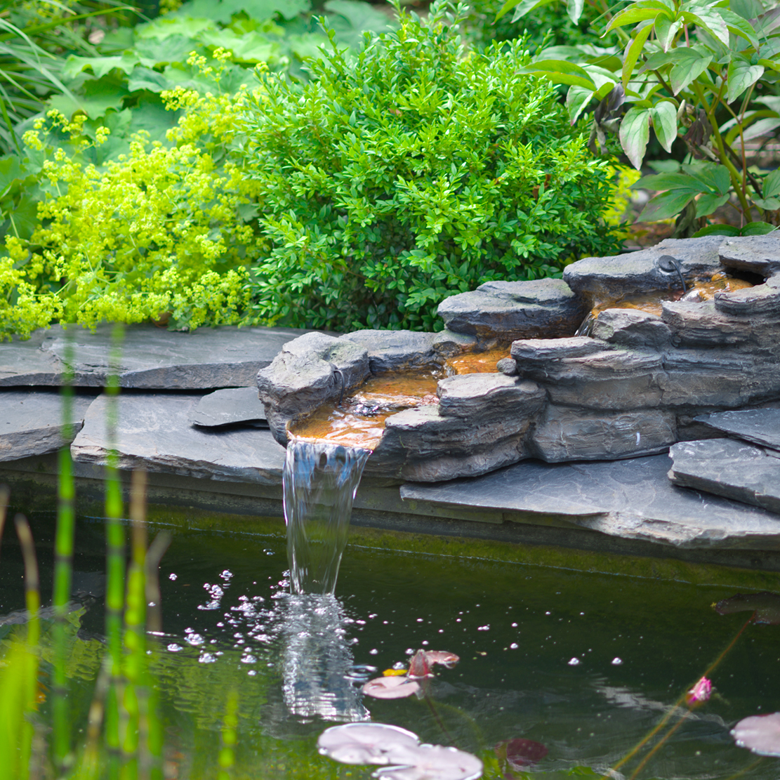 Wasserspiele für Garten und Terrasse