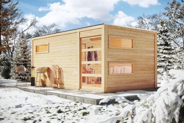 Sauna im Winter Wer nicht nur bei schönem Wetter die Sauna besuchen möchte, sollte über einen befestigten Gartenweg nachdenken