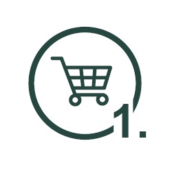 1. Schritt Icon: Schritt 1