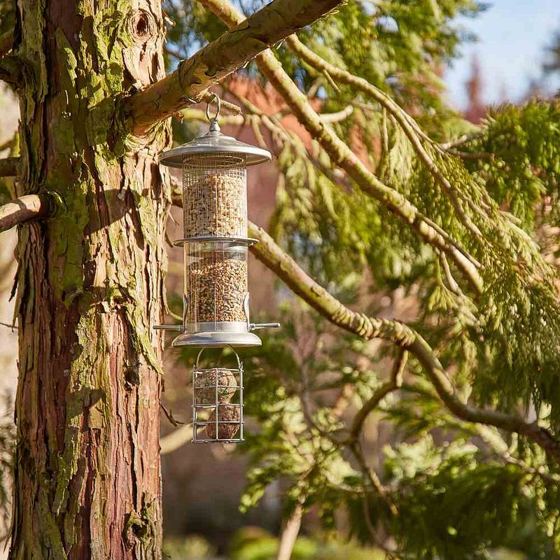 Futtersäulen für Vögel sind im Winter ideal