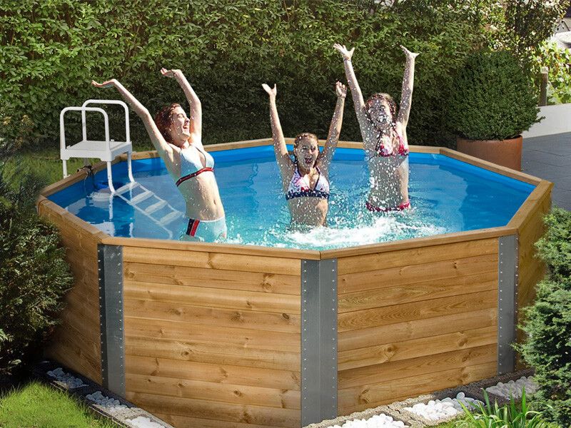 Weka 45 mm Massivholzpool 593 - 45 mm - 310 x 310 cm