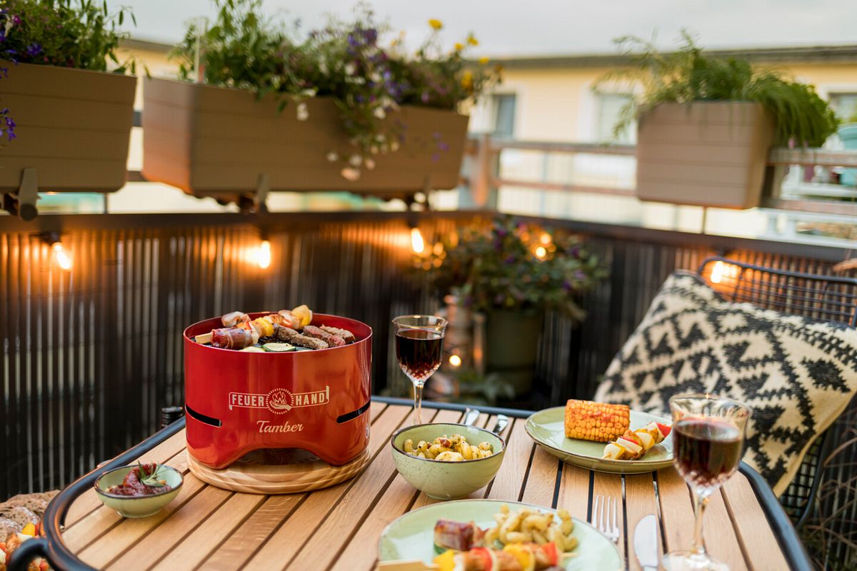 Sommer auf dem Balkon genießen
