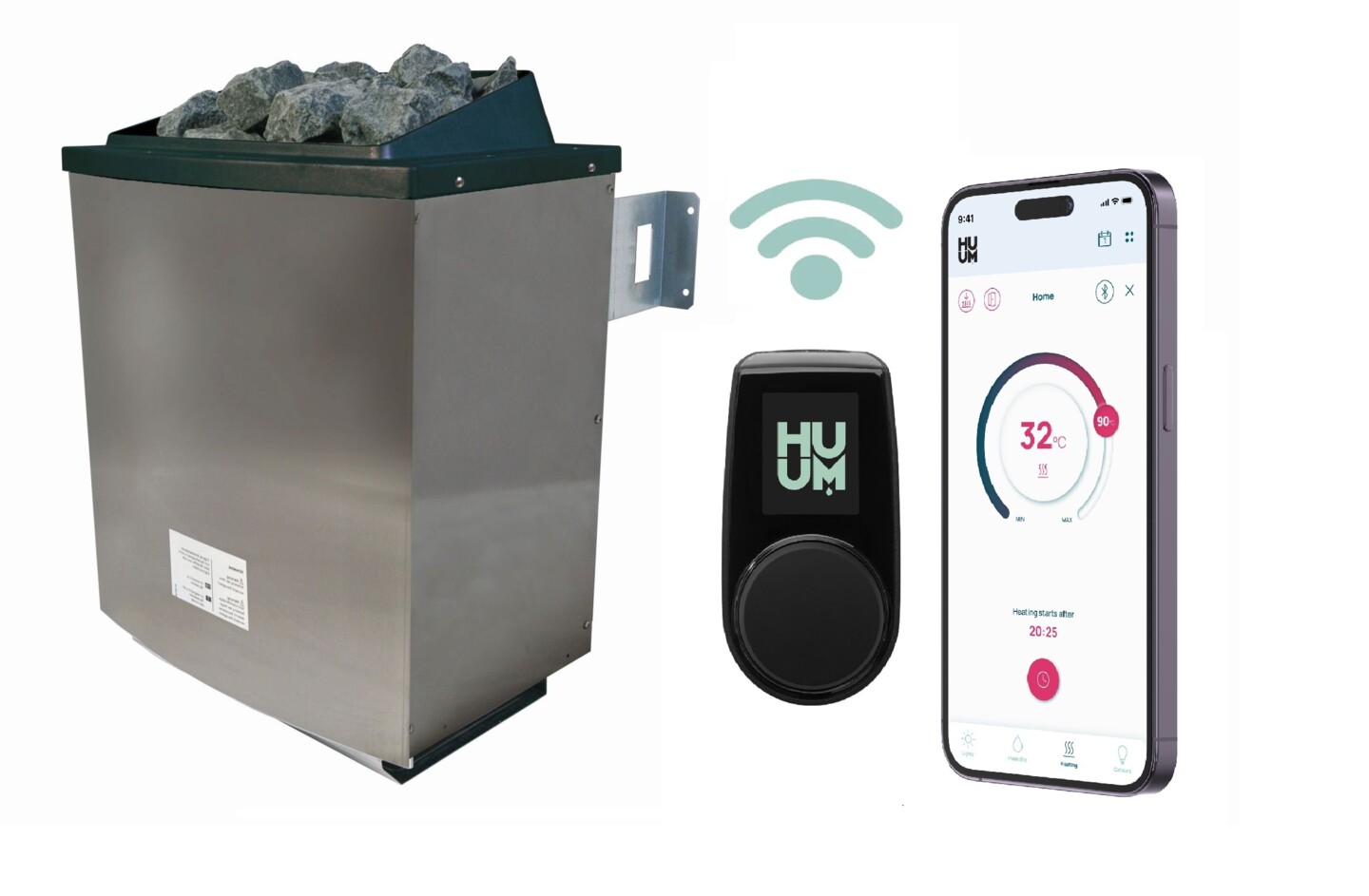 Karibu Bio inkl. Steuerung - Huum Wlan-Steuergerät