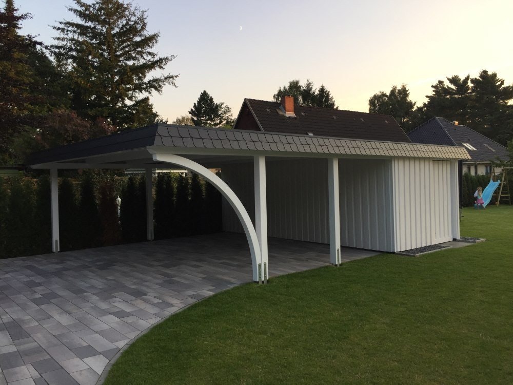 Carport mit Nebengebäude Carport mit Anbau