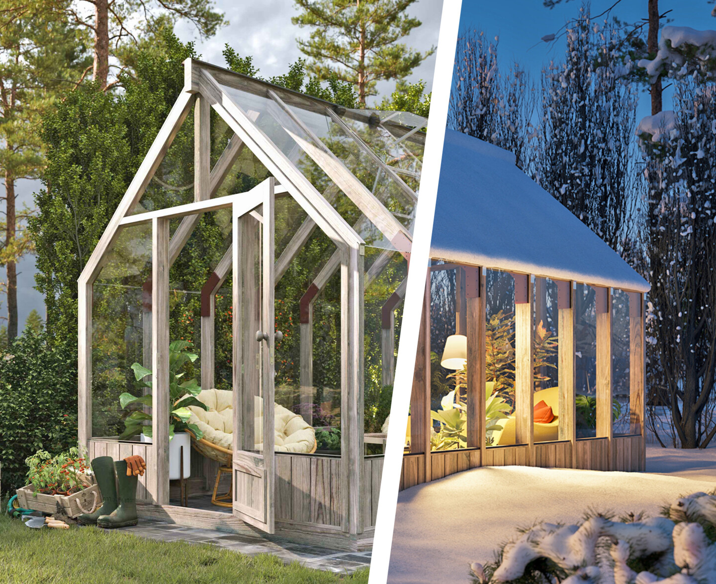 Palmako Pavillon Glashaus Emilia