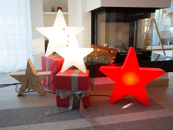 8 seasons design LED-Dekoleuchte Shining Star (WW), verschiedene Größen und Farben 