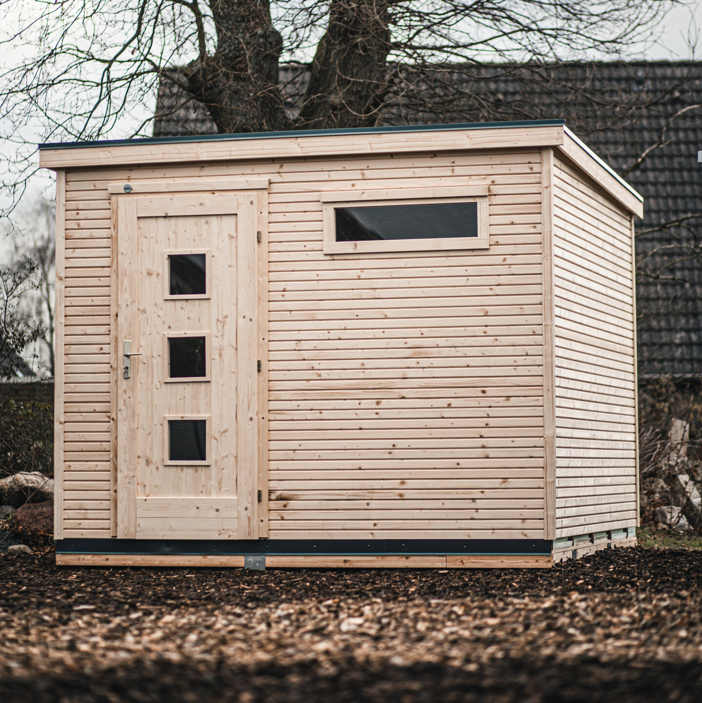 Auf unserer Ausstellungsfläche in Reinbek bei Hamburg können Sie das Designhaus von Weka in echt bewundern