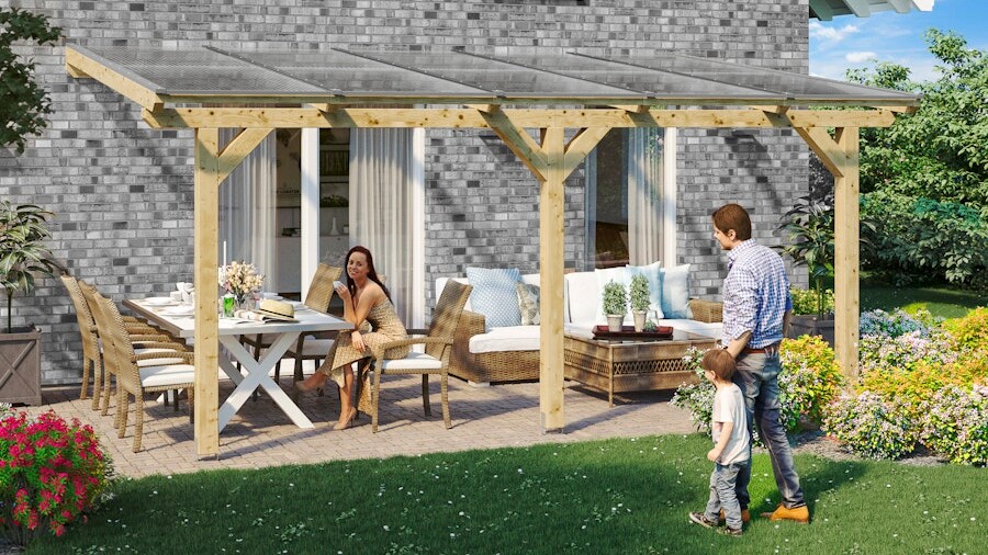 10% auf Terrassendach