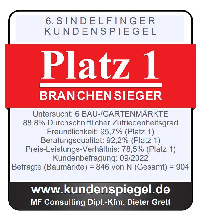 Branchensieger Sindelfinger Kundenspiegel