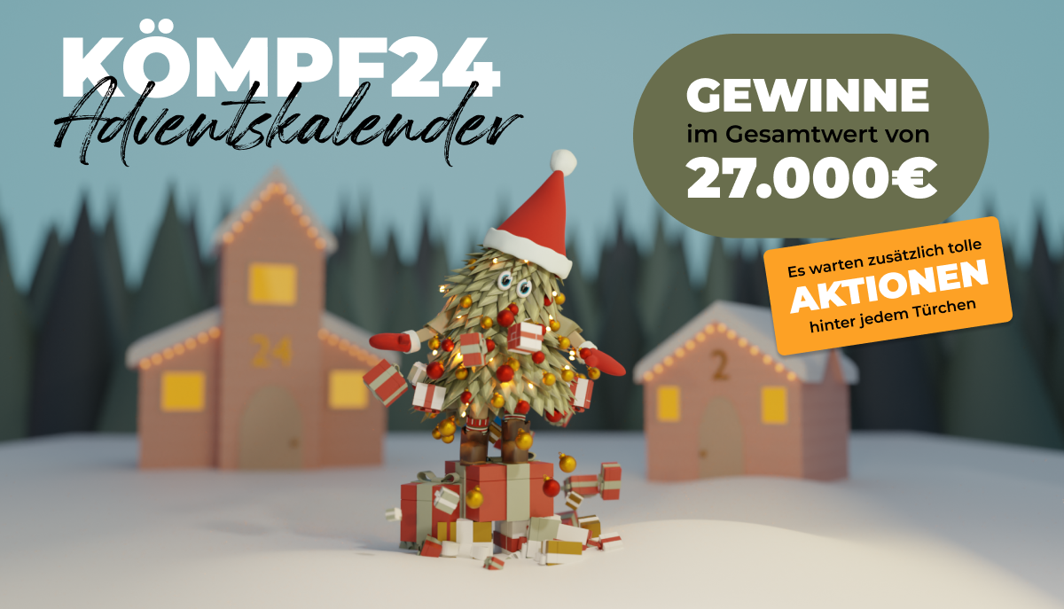 Der KÖMPF24 Adventskalender 2025 Content Bild