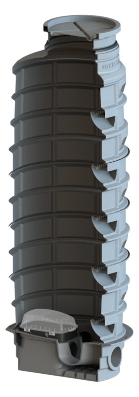 Kessel Rückstauschacht LW 1000, Schachthöhe 3180 mm Kessel Rückstauschacht LW 1000, Schachthöhe 3180 mm