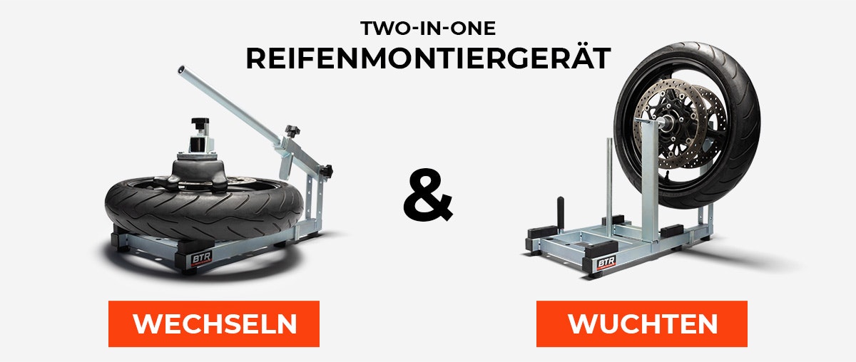 Two-in-One Motorrad Reifenmontiergerät