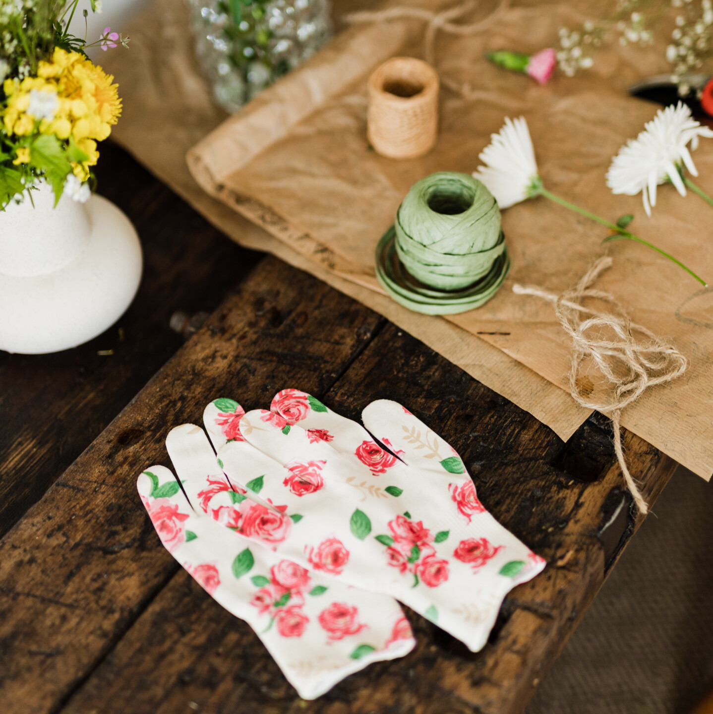 Arbeit im Gewächshaus