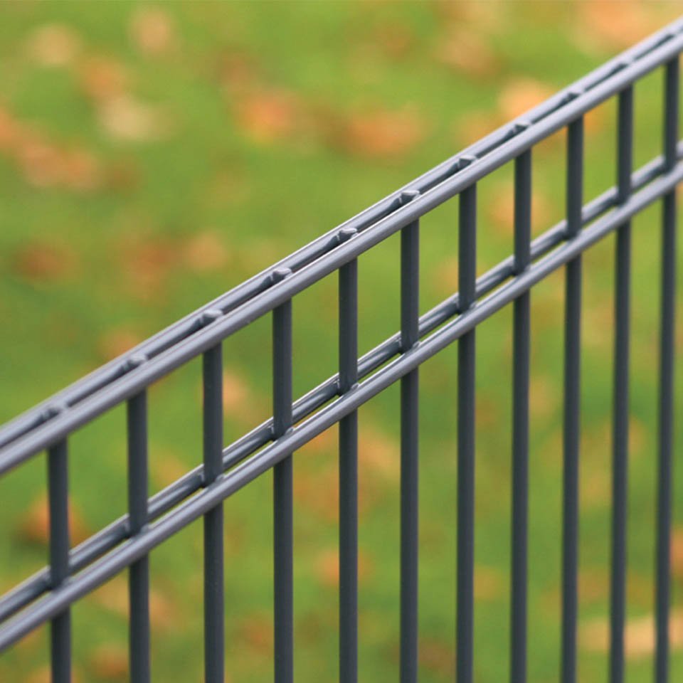 Kraus DIno Pro Doppelstabmattenzaun Detailansicht