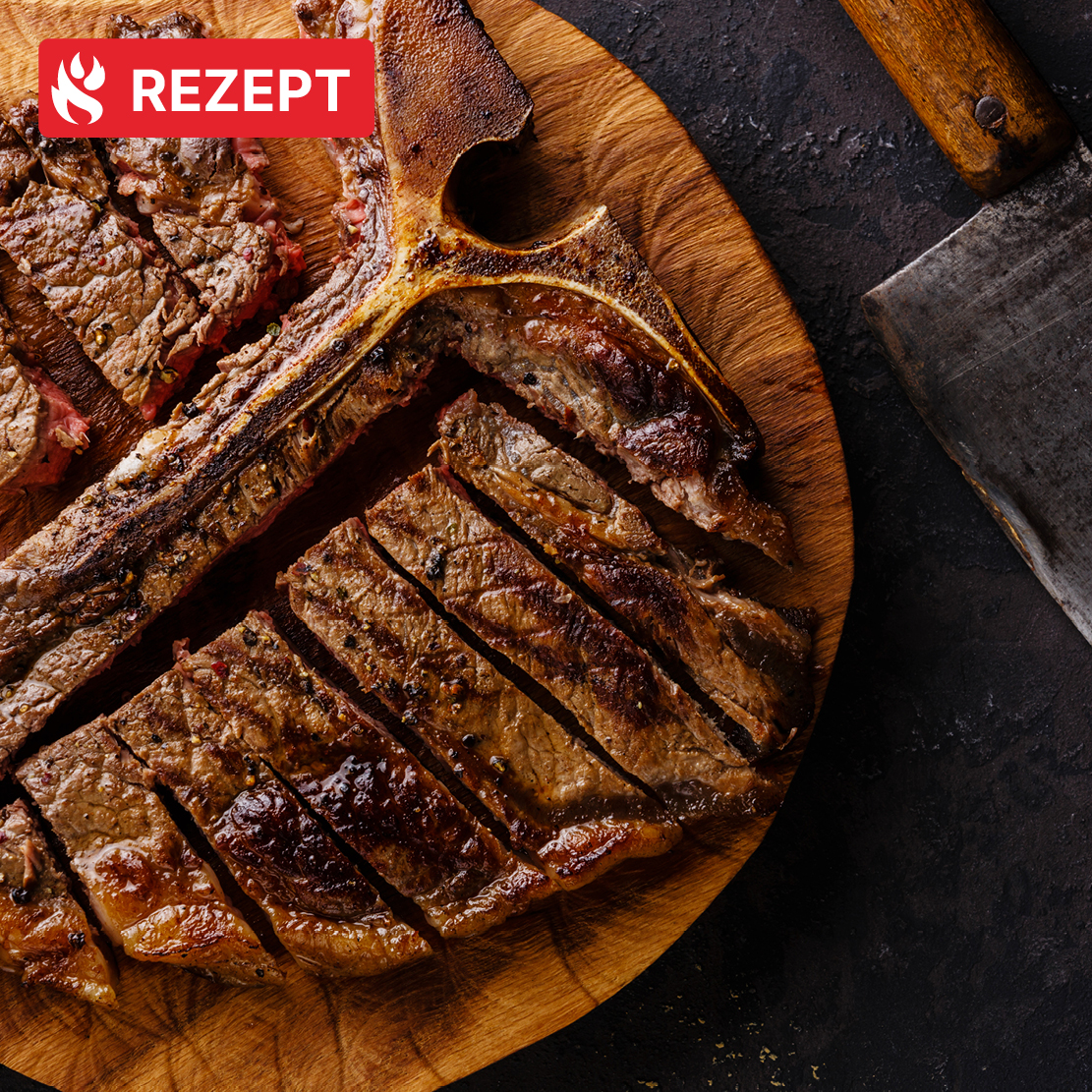 Shio Aged T-Bone Steak direkt von der Sizzle Zone!