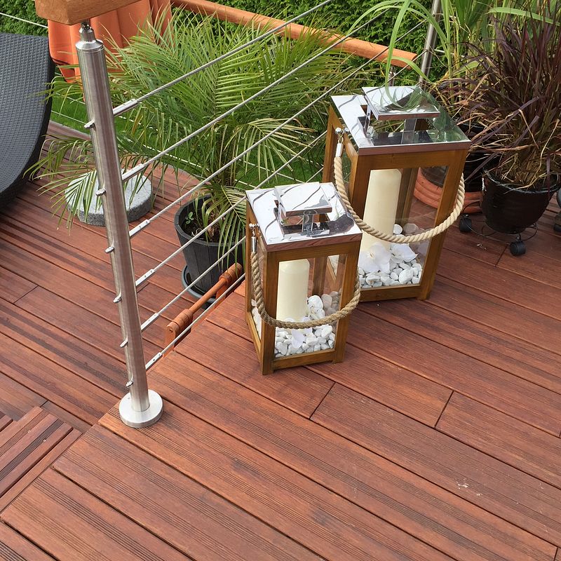 aMbooo Terrassendielen Bambus Select SET Coffee