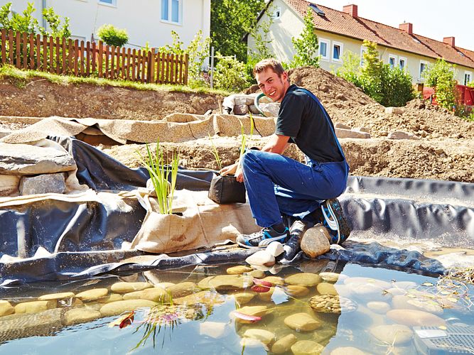 Folienteich bauen - Schritt für Schritt