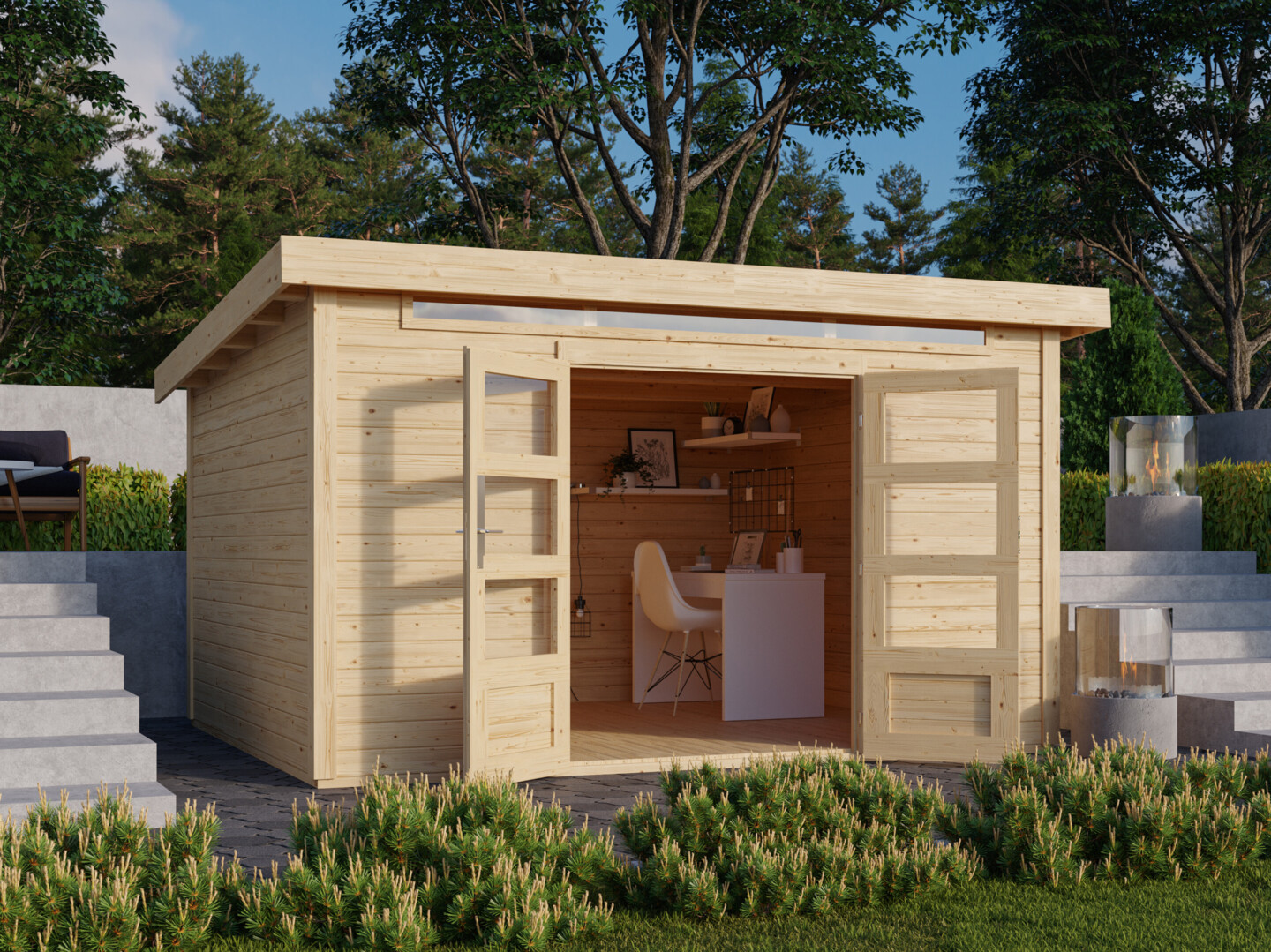 Karibu Woodfeeling Gartenhaus Kandern