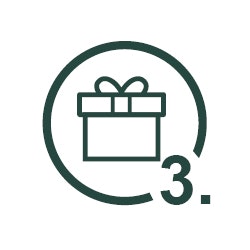 3. Schritt Icon: Schritt 3
