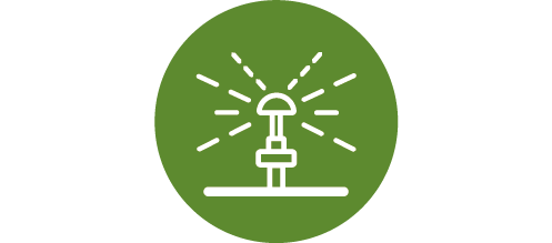 Icon: Rasensprenger zum Bewässern