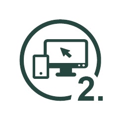2. Schritt Icon: Schritt 2