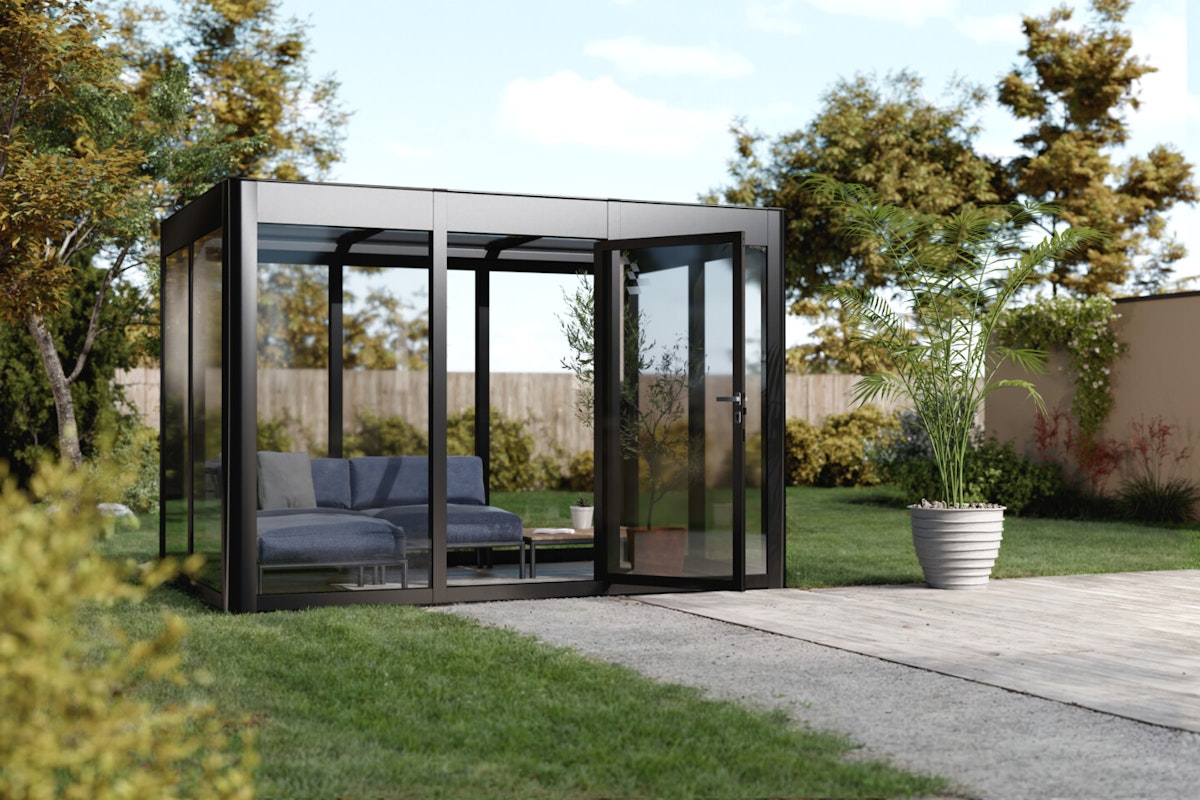 SunElements Design Gewächshaus/Sommergarten SunGarden Infinity mit Photovoltaik-Option SunElements Design Gewächshaus/Sommergarten SunGarden Infinity mit Photovoltaik-Option