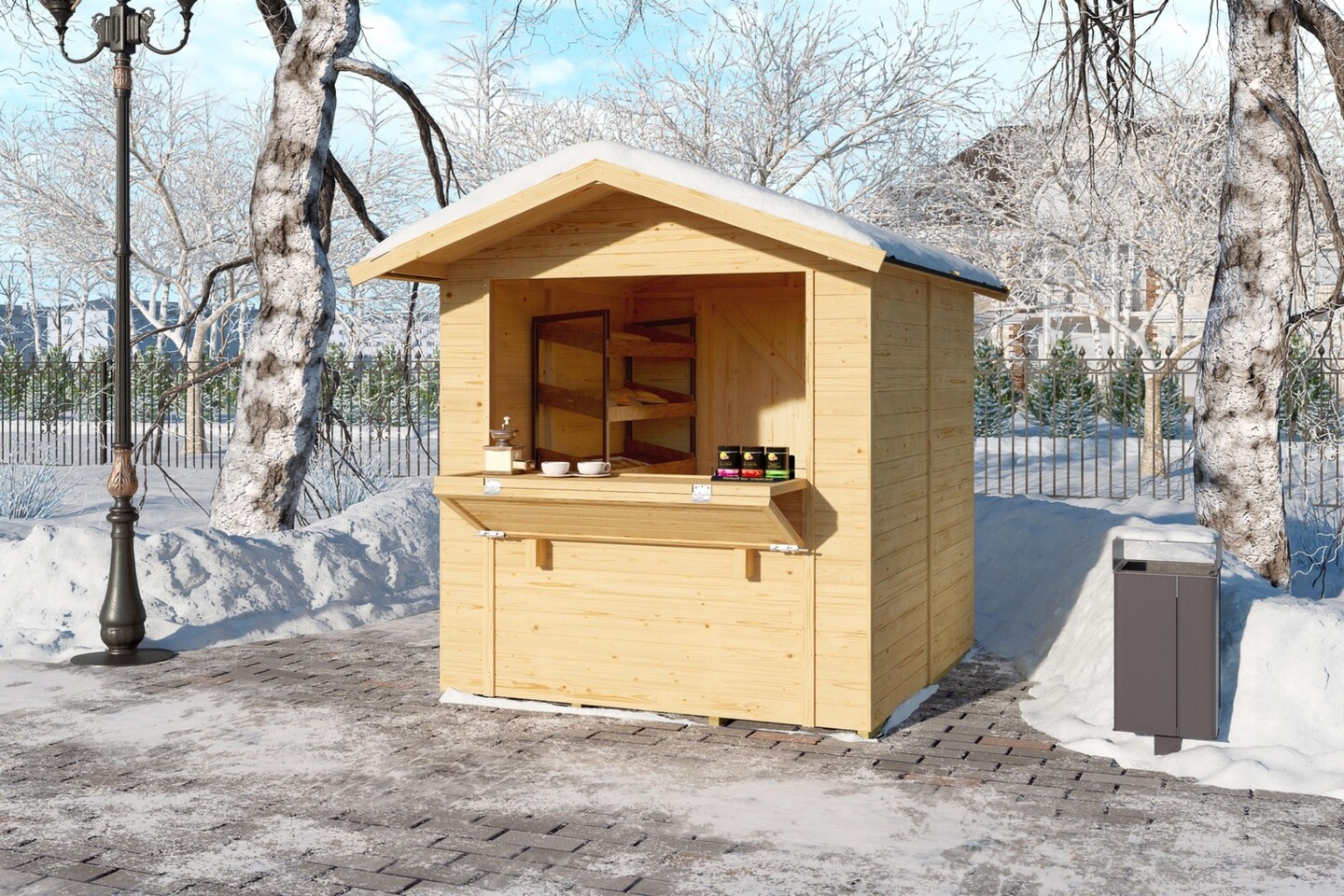 Weka Marktstand Verkaufshaus 596 - 14 mm