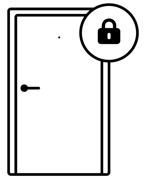 Nebeneingangstüren sind Außentüren und müssen daher einbruchssicher sein