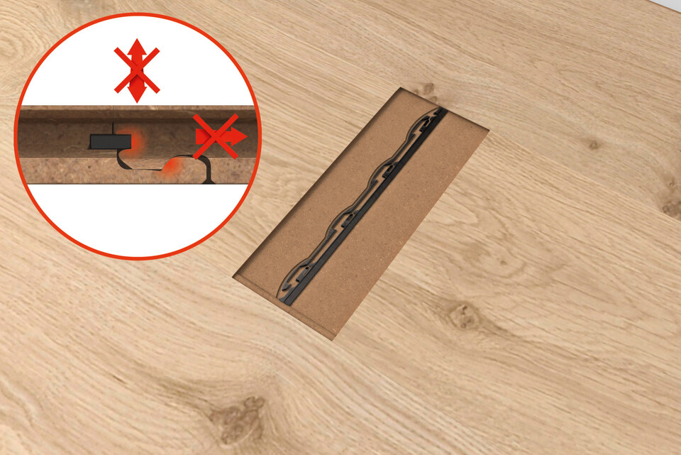 Die Vorspannung garantiert einen langfristigen Fugenabschluss