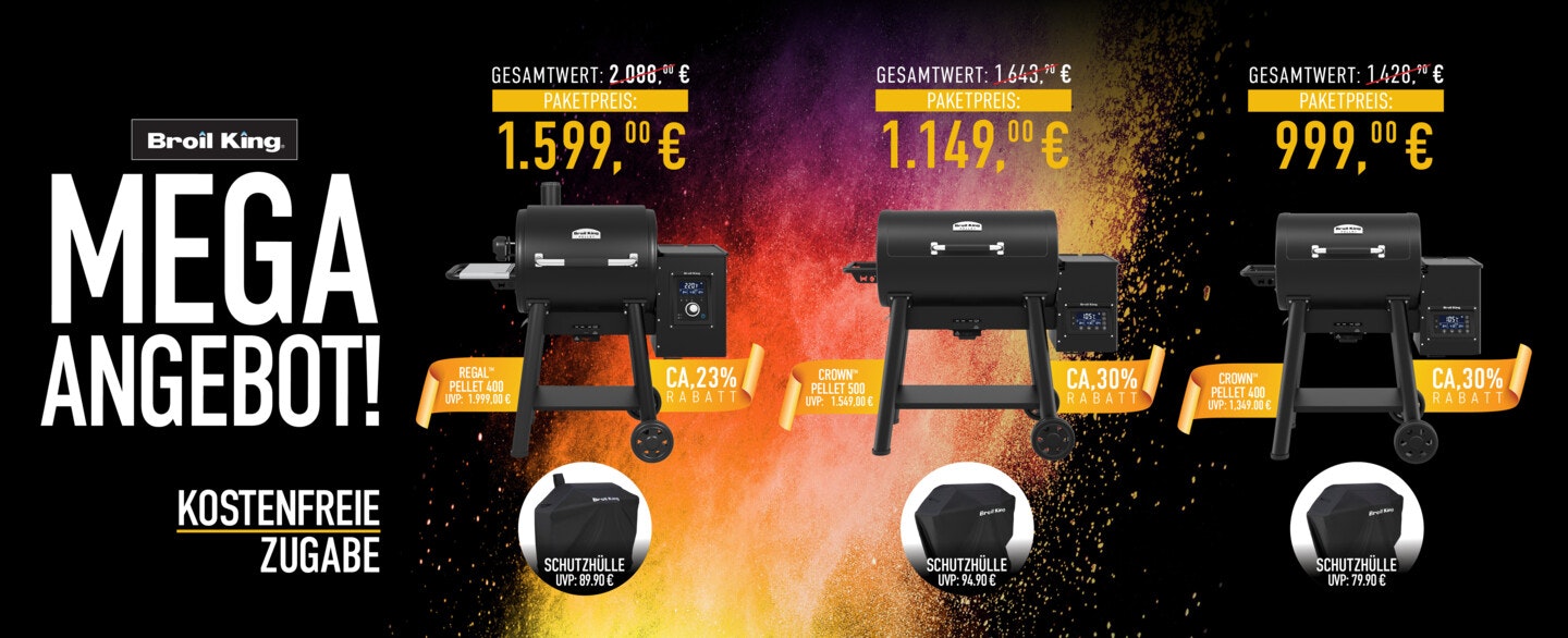 Pelletgrill-Angebote von Broil King Mega Angebote von Broil King zum Gasgrill Saisonstart