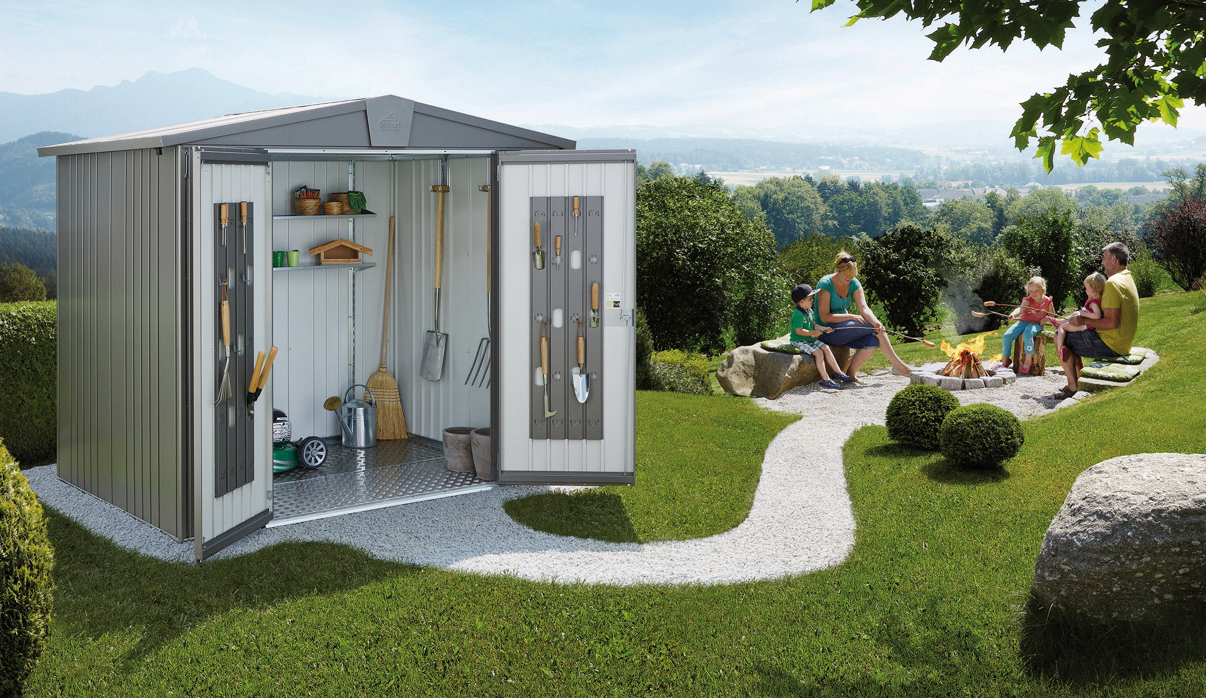 Stauraumlösungen für den Garten: Biohort