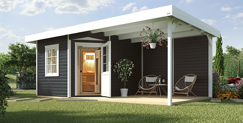 Richtig viel Luxus: Das Weka Saunahaus 213 B