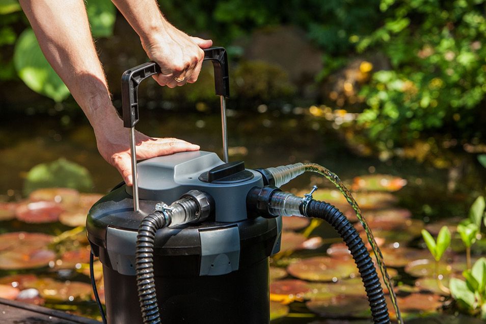 Teichfilter sollten zu Beginn der Saison gereinigt und gewartet werden