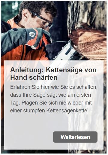 Blogbeitrag zu Kettensäge von Hand schärfen