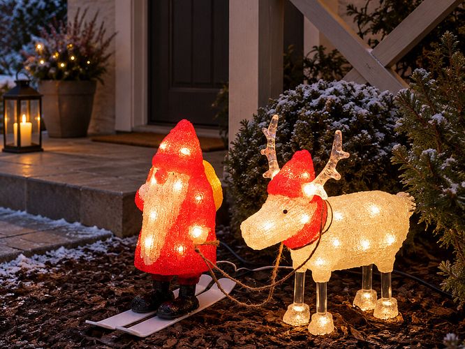12 Ideen für die beleuchtete Weihnachstdeko außen