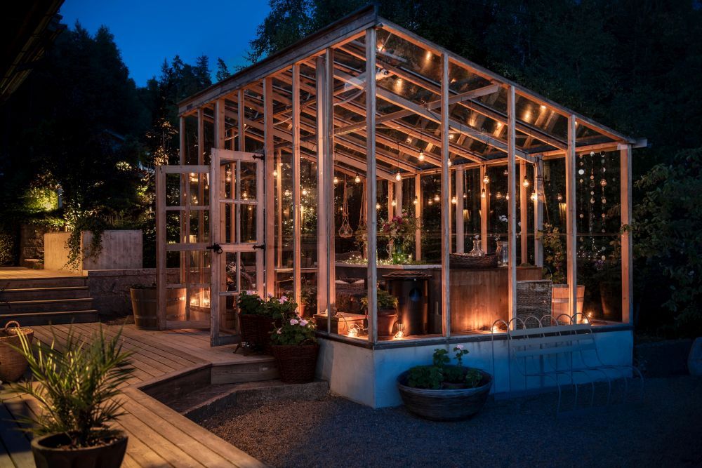Konstsmide LED Biergartenkette, klar 