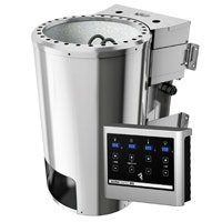 230 V Plug and Play - Bio-Kombiofen 3,6 kW mit externer Multifunktionssteuerung Easy 230 V Plug and Play - Bio-Kombiofen 3,6 kW mit externer Multifunktionssteuerung Easy