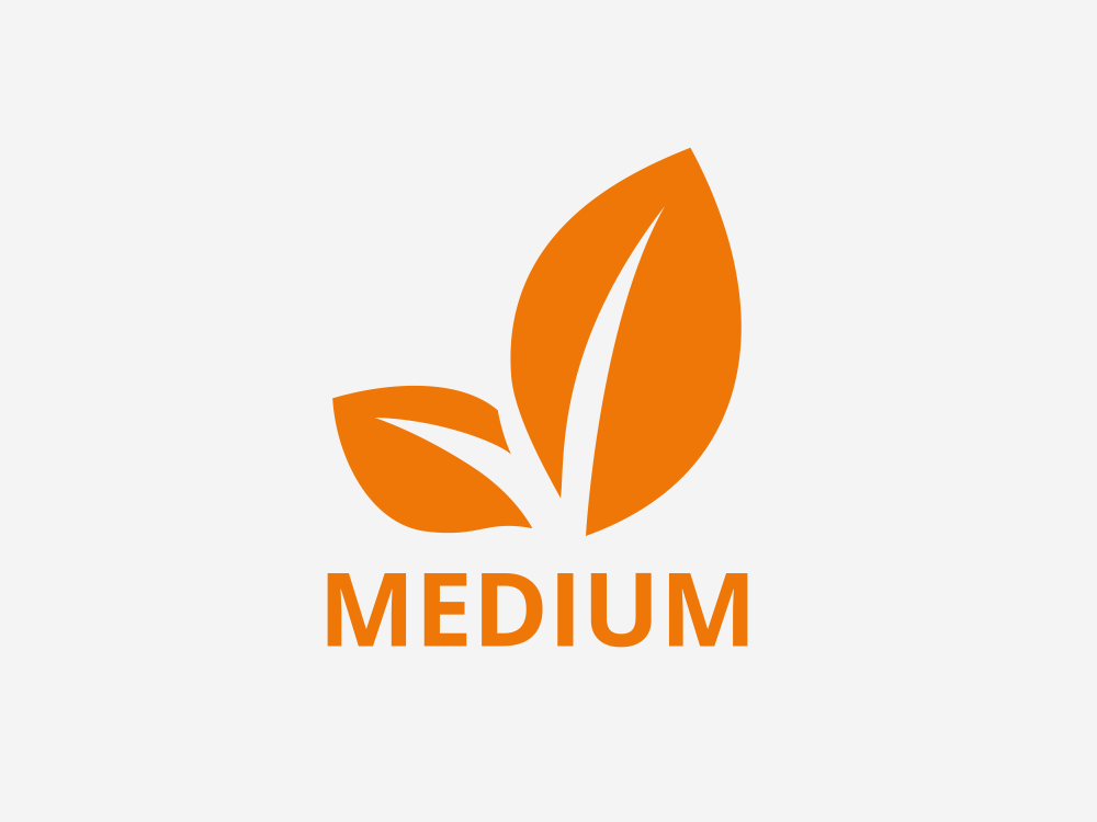 Medium Pflanzen mit mittlerem Anspruch