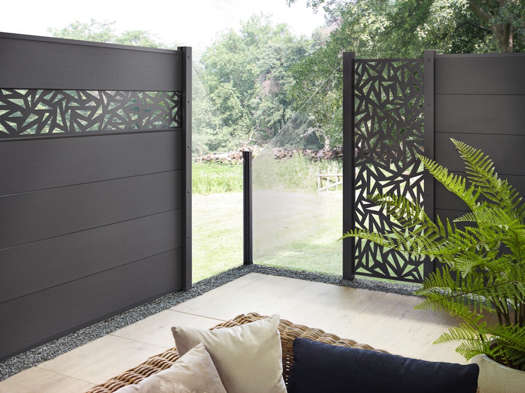 TraumGarten System WPC XL Zaun-Set Traumhaft schön: TraumGarten System WPC XL Zaun-Set