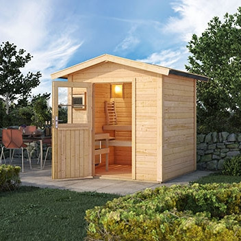 Saunahäuser für kleine und große Gärten